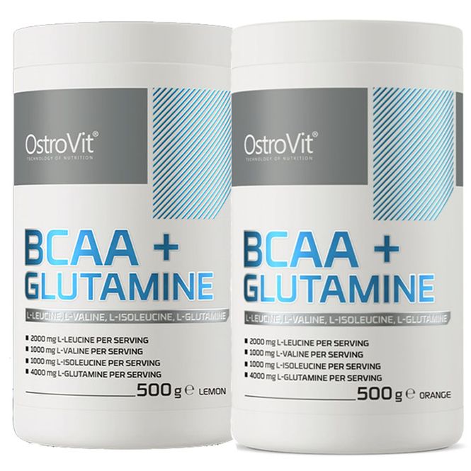 Hovedbilde OstroVit BCAA + Glutamine 500g 2-pakk 