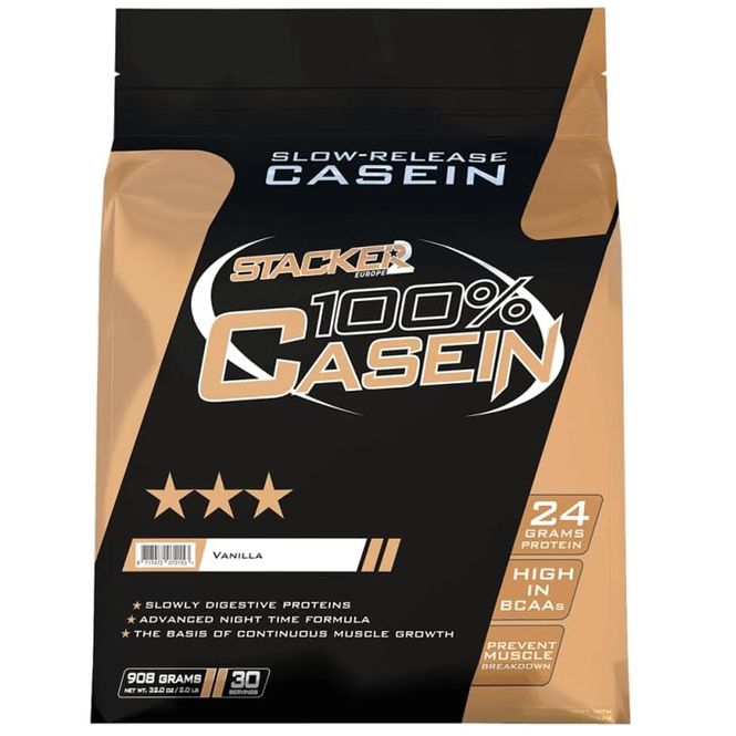 Hovedbilde Stacker2 100% Casein Vanilla 908g