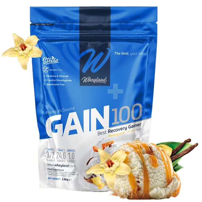 Hovedbilde Wheyland Gain 100 Madagascar Vanilla 1,5kg